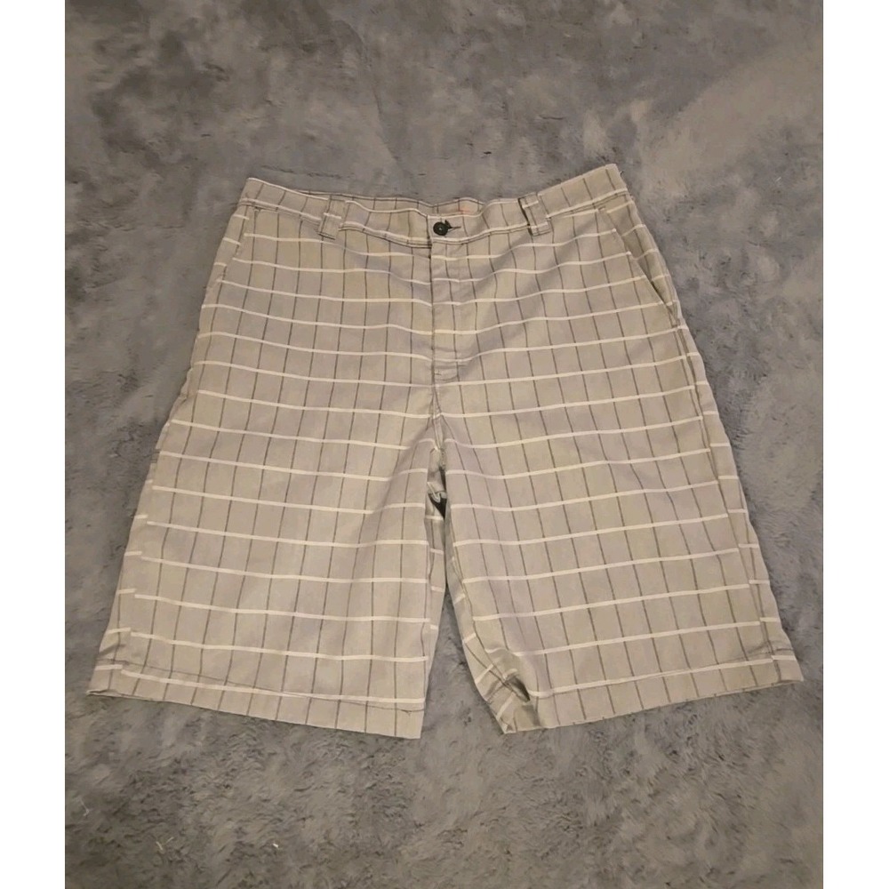 Dickies Men's 36 Gray Plaid Shorts Skater Streetwear Grunge Gorpcore 10" Inseam